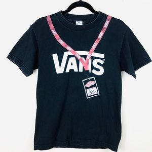 VANS Backstage Pass 100% Cotton Black Graphic Tee